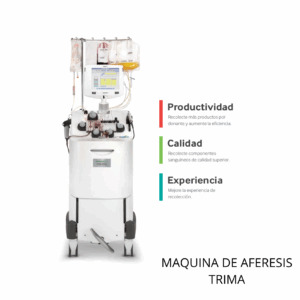 Máquina Trima Accel 7 de Terumo para aféresis de componentes sanguíneos.