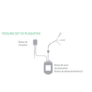 Bolsa para pooling de plaquetas compatible con sistema Reveos