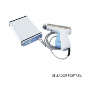 Dispositivo portátil T-SEAL Mobile sellando tubos de PVC en entorno de laboratorio