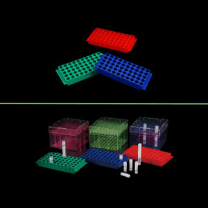 Gradilla para crioviales SPL con etiquetado numérico y colores disponibles