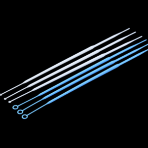 Asa y aguja desechable para inoculación microbiológica con código de colores para tamaños