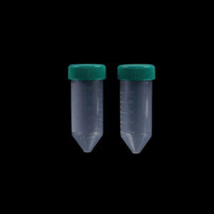 Tubo cónico de 25 ml para laboratorio con tapón hermético y graduaciones